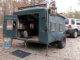 Do it yourself homemade tent camper. Homemade Diy Camper Trailer Made From Recycled Stuff Diy Camper Trailer Diy Camper Diy Travel Trailer