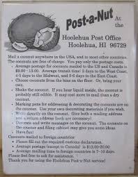 Mail A Coconut From The Molokai Hawaii Post Office Molokai Honolulu Waikiki Disney Trips