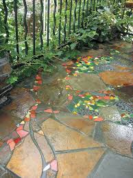Tile Mix Up Garden Walkway Backyard Walkway Walkway Landscaping