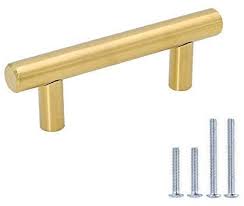 Maybe you would like to learn more about one of these? 12 Pack Brushed Brass Cabinet Pulls 2 5 Inch Drawer Pulls Lontan Lh201gd Stainless Steel Dresser Handles Gold Door Handles Furniture Hardware Pulls 4in Overall Length Amazon Com