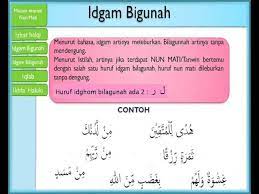 Apabila ada mim mati bertemu dengan huruf kof maka hukumnya.? Hukum Nun Mati Atau Tanwin Youtube