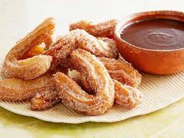 Cinnamon Churros With Mexican Chocolate Dipping Sauce Recipe Food Network Recipes Food Churros Recipe
