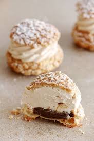 Almond Chocolate And Coffee Cream Puffs Recipe Desserts Cream Puff Recipe Food