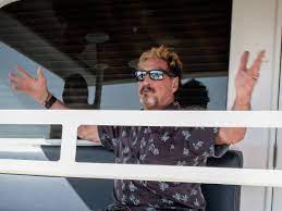 Mcafee had arrived in britain after being detained with his wife for entering the dominican republic with firearms on his yacht. John Mcafee Prison Interview I Plan To Never Return To The Us The Independent