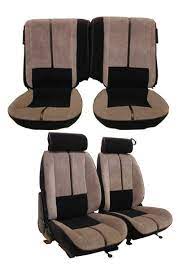 88 92 Chevy Camaro Seat Upholstery Complete Set Front Bucket Seats With Solid Rear Back Rest 1988 1989 1990 1991 1992