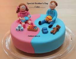 Birthday Cake For Brother And Sister Beautiful Siblings Cake Twin Birthday Cakes Twins Cake Birthday Cake