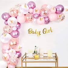 Check spelling or type a new query. Amazon Com Sweet Baby Co Girl Butterfly Baby Shower Decorations For Girl Party Decoration With Pink And Purple Mauve Rose Gold Balloons Arch Garland Kit Banner For Princess Floral Birthday Babyshower Decor Toys