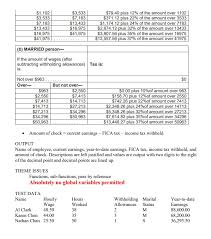 Solved Write A C Program To Calculate A Persons Pay Stu