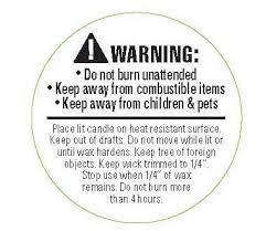 Danger of suffocation stickers / safety labels. Eap Innovations 1 5 Candle Warning Labels Bag Of 100