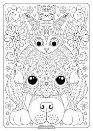 Plus, it's an easy way to celebrate each season or special holidays. Free Printable Cat And Dog Coloring Pages