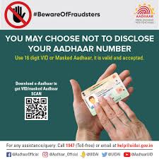 Nov 01, 2021 · uidai provides the option to download updated aadhar card online by using various biometric devices that are used to capture the biometric data i.e. Aadhaar Bewareoffraudsters If You Don T Want To Disclose Your Aadhaar Number Then You Can Use Vid Or Masked Aadhaar It Is Valid And Accepted Widely To Get Vid Masked Aadhaar Download E Aadhaar