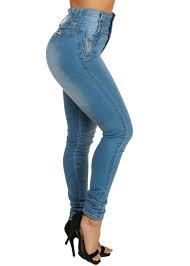 Moda Xpress Womens Junior Sexy Ultra High Waisted Solid Torn Butt Lifting Skinny Jeans