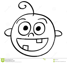 Cartoon Illustration Of Happy Smiling Baby Face Stock Vector Illustration Of Face Smiling 96644044