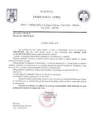 Pe baza certificatului de grefă. 4 Certificat Grefa Minuta Drasovean Vs Mnb Dos 1983 30 2018 Page 001 Pressalert Ro