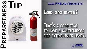 Does someone have an extra co2 fire extinguisher they could donate? Preparedness Tip Cold Weather And Heaters Extinguishers Psas For Disasters Cdc