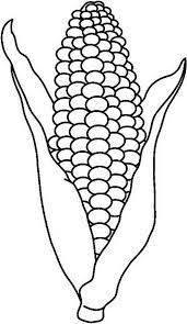 Harvest scene coloring page corn, pumpkins. Corn Coloring Pages Printable Coloring Home
