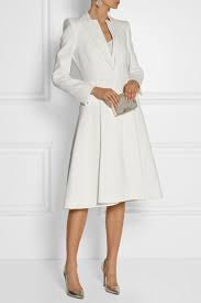 Alexander Mcqueen A Line Crepe Coat Net A Porter Com From Net A Porter Fashion Fashion Classy White Fashion