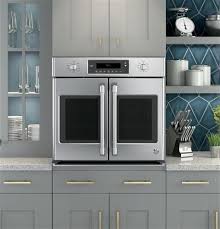 Ge Cafe Series 30 Built In French Door Single Convection Wall Oven Ct9070shss French Door Wall Oven Wall Oven Electric Wall Oven