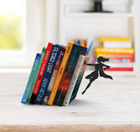 Amazon.com: Stylish Metal Bookend in Black - Book Holder for ...