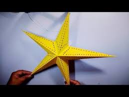 Diy How To Make Long Tail Star Lantern For Christmas Decoration New Year Decor Estrella De Navidad Youtube Stars Science And Technology Tutorial