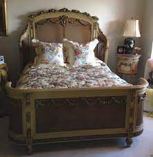 Massive Antique Hand Carved Wood Barbola And Cane Bedroom Suite Ebay In 2021 Furniture Antique Bedroom Furniture Romantic Furniture