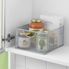 Org Pantry Organizer Bin In Silver Diy Pantry Organization Pantry Organization Organizing Bins
