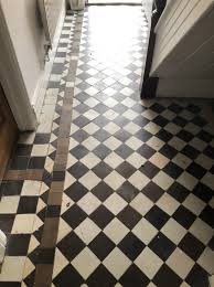 Bring any design concept to life as flooring. Diamond Pattern Victorian Hallway Floor Renovated In Llanelli Swansea Tile Doctor
