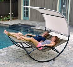 Choosing a pool lounge chair can be a big decision, especially when you see how many choices there are. Double Hanging Chaise Lounger For Two Person