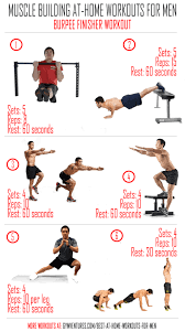 At Home Workouts For Men Burpee Finisher Workout Home Workout Men Workout Routine Bodyweight Workout