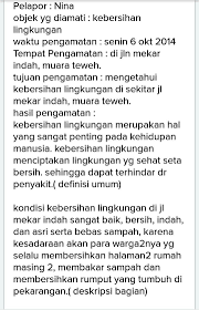 Contoh laporan pkl (sama untuk prakerin atau magang). Tolong Sebutkan Contoh Hasil Observasi Di Sekitar Rumah Brainly Co Id
