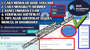 Maybe you would like to learn more about one of these? Skill Academy Sukses Bisnis Online Shop Di Instagram Bahas Tuntas Sampai Sertifikat Muncul Kepotimes