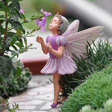 Miniature Fairy Garden Lilac Fairy Seasonal Http Www Amazon Com Dp B009p8brsm Ref Cm Sw R Pi Dp Qwuts My Fairy Garden Miniature Fairy Gardens Fairy Figurines