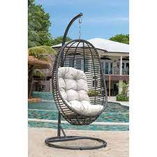 Shop wayfair for the best hanging rattan chair. Panama Jack Outdoor Hanging Chair With Frame Poly Rattan Hanging Chairs