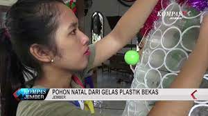 Cara membuat pohon natal dari ale ale bekas yang unik. Pohon Natal Dari Gelas Plastik Bekas Youtube