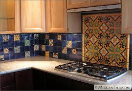 Painted wood trim finishes the edges. Mexican Tile Kitchen Backsplash Home Design And Decor Reviews