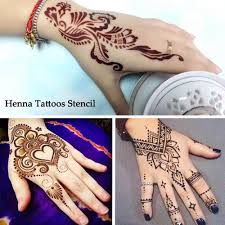1 Set Hot Hollow Temporary Henna Tattoo Stencils Templates Simply Mehndi Flowers Patterns Fake Ta Henna Tattoo Kit Henna Tattoo Temporary Henna Tattoo Stencils