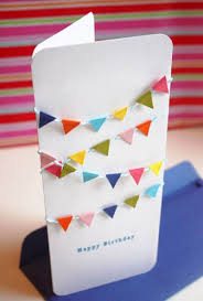This is a very nice card for the kids to make for valentine's day. Make A Cute Mini Bunting Card