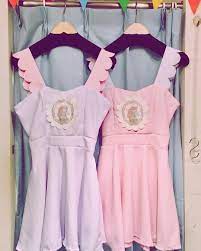 ファンシーユニコーンワンピース 3000 tax ファンシーカラーのワンピースです 胸元にユニコーンのワッペンがついています 肩紐もスカラップになっていて抜かりない可愛さです open shoulder tops fashion women