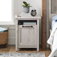 Better Homes Gardens Modern Farmhouse Usb Nightstand Rustic White Walmart Com Walmart Com