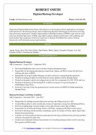 Hadoop Developer Resume Samples Qwikresume