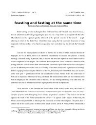 What is a reflection paper in biology? Doc Feasting And Fasting At The Same Time Reflection Paper On Tridentine Mass And Vatican Ii Mass Carlo Enrico Tinio Academia Edu