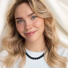 7.5-8.0mm Black Freshwater Pearl Necklace