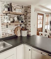 Pin By Decormasion Nusya On Mitzie Farmhouse Kitchen Design Chic Kitchen Brick Kitchen