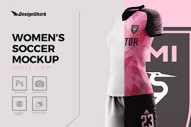 Present your design on this mockup. Women S Soccer Kit Mockup Angle Womens Soccer Soccer Kits Soccer