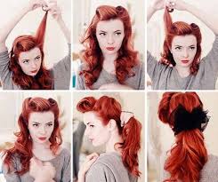 I Think Part Of My Weakness For 1940s Hair Is How Neat And Pretty It Is At The Same Time As It S Securely Sto Pinup Hair Tutorial Hair Styles Retro Ponytail