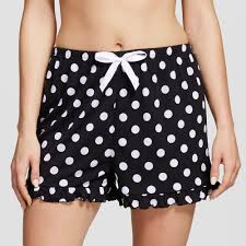 Black And White Polka Dot Pajamas Bride Beauties By Bedhead Pajamas Women S Ruffle Pajama Shorty Polka Dot Black White Xl Pajamas Women Pajama Shorts Bride Beauty