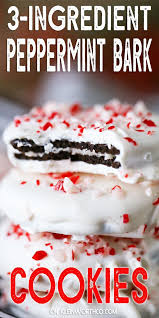 Peppermint Bark Cookies Are The Perfect Treat For The Holiday Season Made With Oreo Co In 2020 Peppermint Bark Cookie Peppermint Cookie Recipe Best Chocolate Desserts