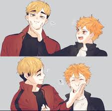 hinata shouyou, miya atsumu, haikyuu!!, artist request, highres, tagme,  2boys, closed eyes, multiple boys - Image View - | Gelbooru - Free Anime  and Hentai Gallery