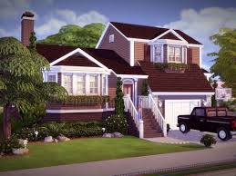 Please comment below other videos you would l. Comfortable Split Level Home Featuring 3 Bedrooms 2 5 Baths Kitchen Separate Dining Beautiful Living Ro Sims House Design Sims Building Sims 4 House Design