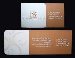 Choosing the good printer like orlando printer will well established for serving the best graphics design based services to the seekers. Jocund Hotel Group Business Card Business Card Minimalist Unique Business Cards Letterpress Business Cards